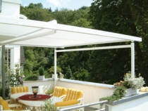 Zonwering op dakterras